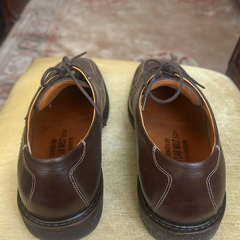 Mephisto Goodyear Welt Shoes Men's Size 10 Brown Casual Derby Oxford
